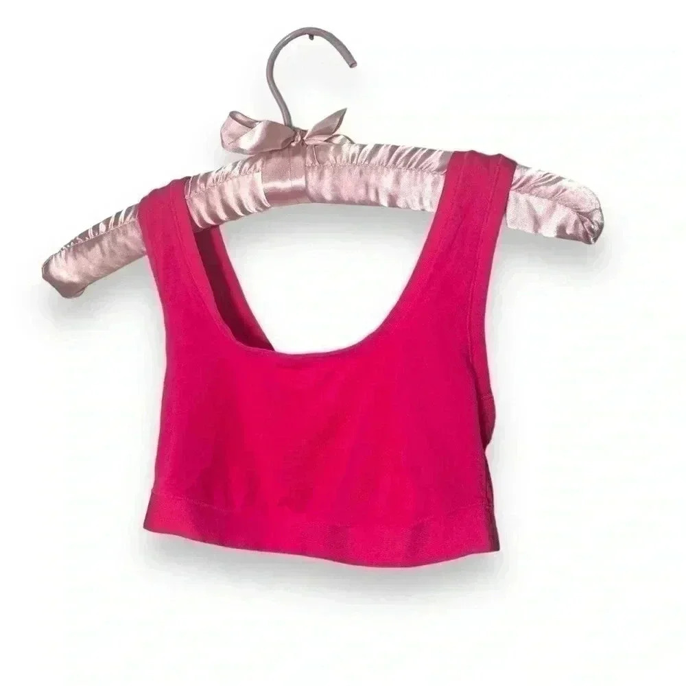 NWOT DKNY Barbie Pink Cotton Bralette S